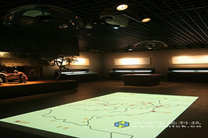 数字化博物馆展品 地面投影 地图
