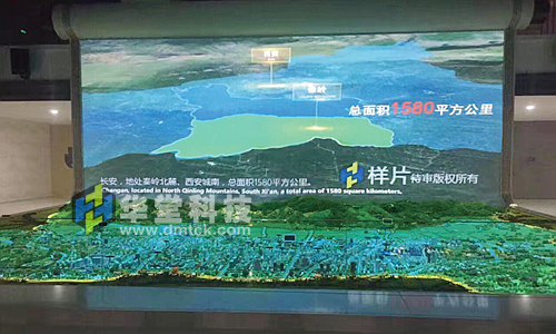 华堂科技为西安市长安区文化体育广播电视局文化中心提供数字光影展示系统