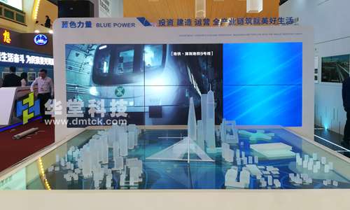 中建展区水晶互动影像沙盘现场展示1-华堂科技